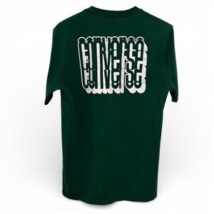 Converse Forest Green Graphic Tee | Bold Logo Back Print | Size M